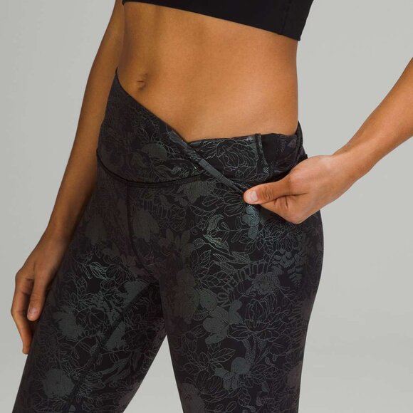 Lululemon Wunder Under High-Rise Tight 28" *Full-On Luxtreme Shine Floral Black - Picture 3 of 11